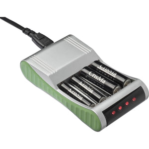 Batterijlader voor 4 batterijen bedrukken