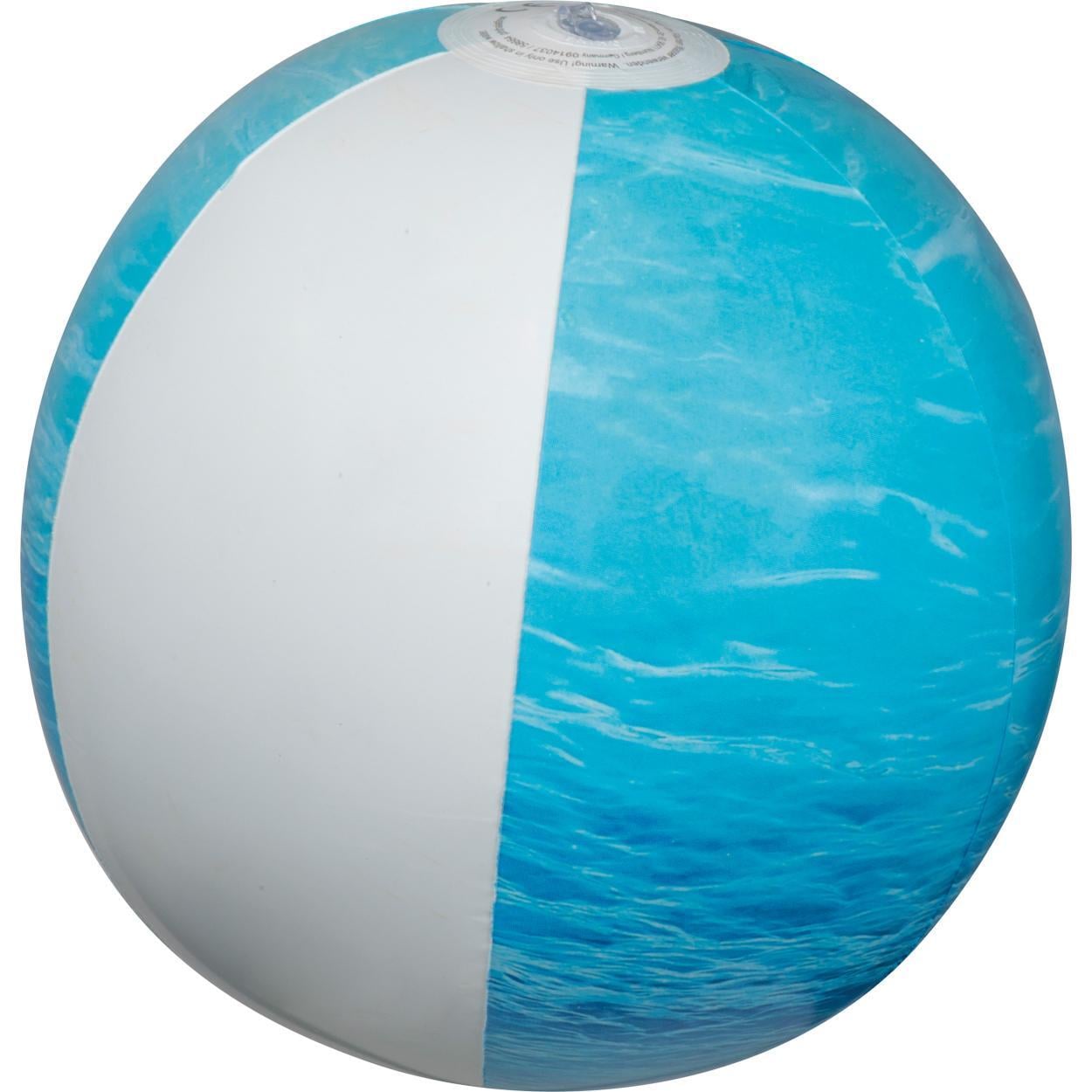 Strandbal met zeemotief bedrukken