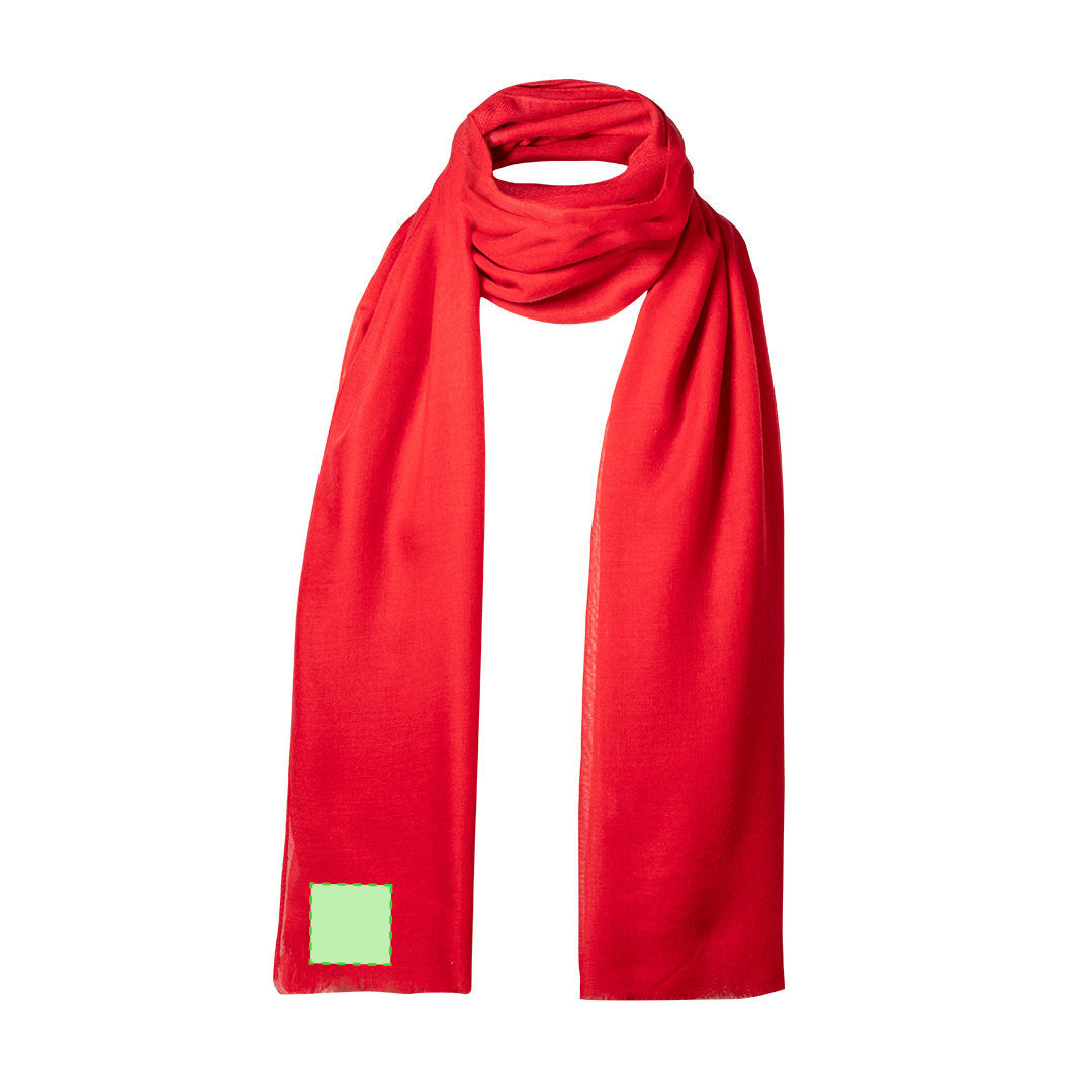 Sjaal Ribban rood 1 kleur