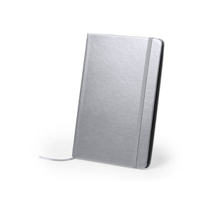 Notitieblok Bodley zilver 1 kleur