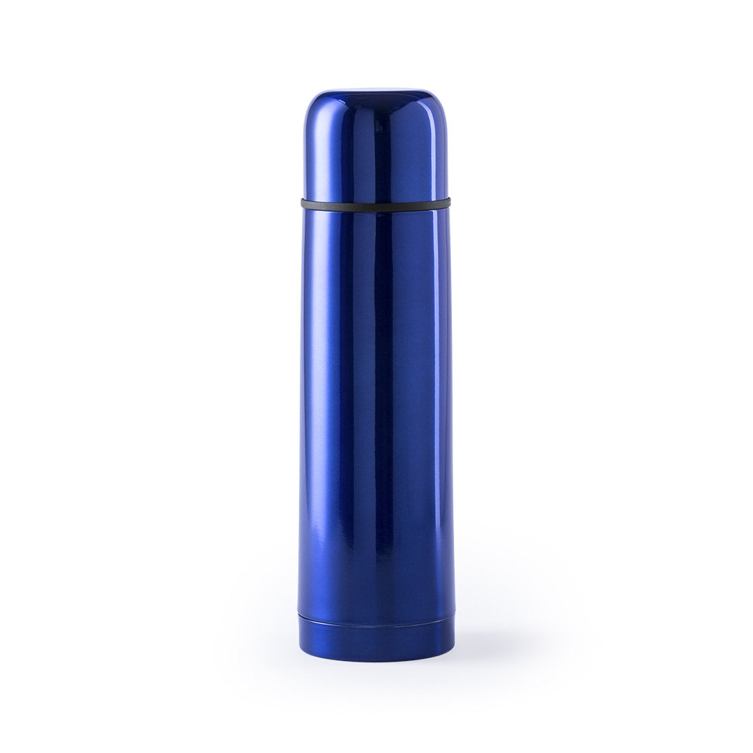 Vacuümfles Tancher blauw Graveren