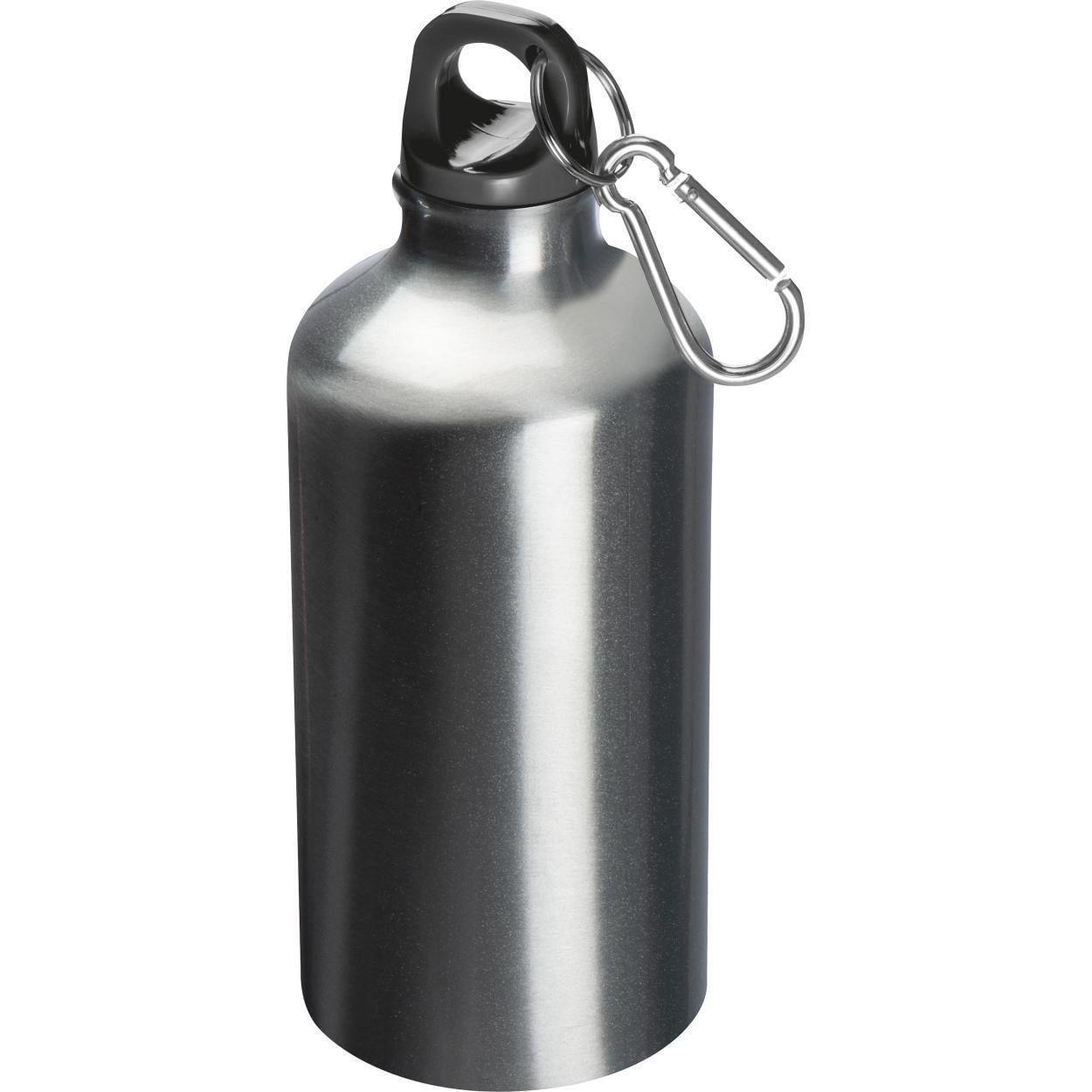 Metalen drinkfles met karabijnhaak sample