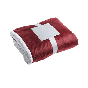 Deken leren bruin 1 kleur