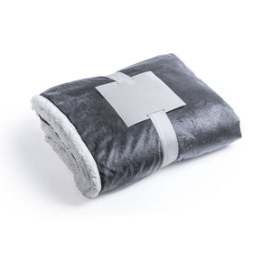 Deken leren donkerblauw 1 kleur