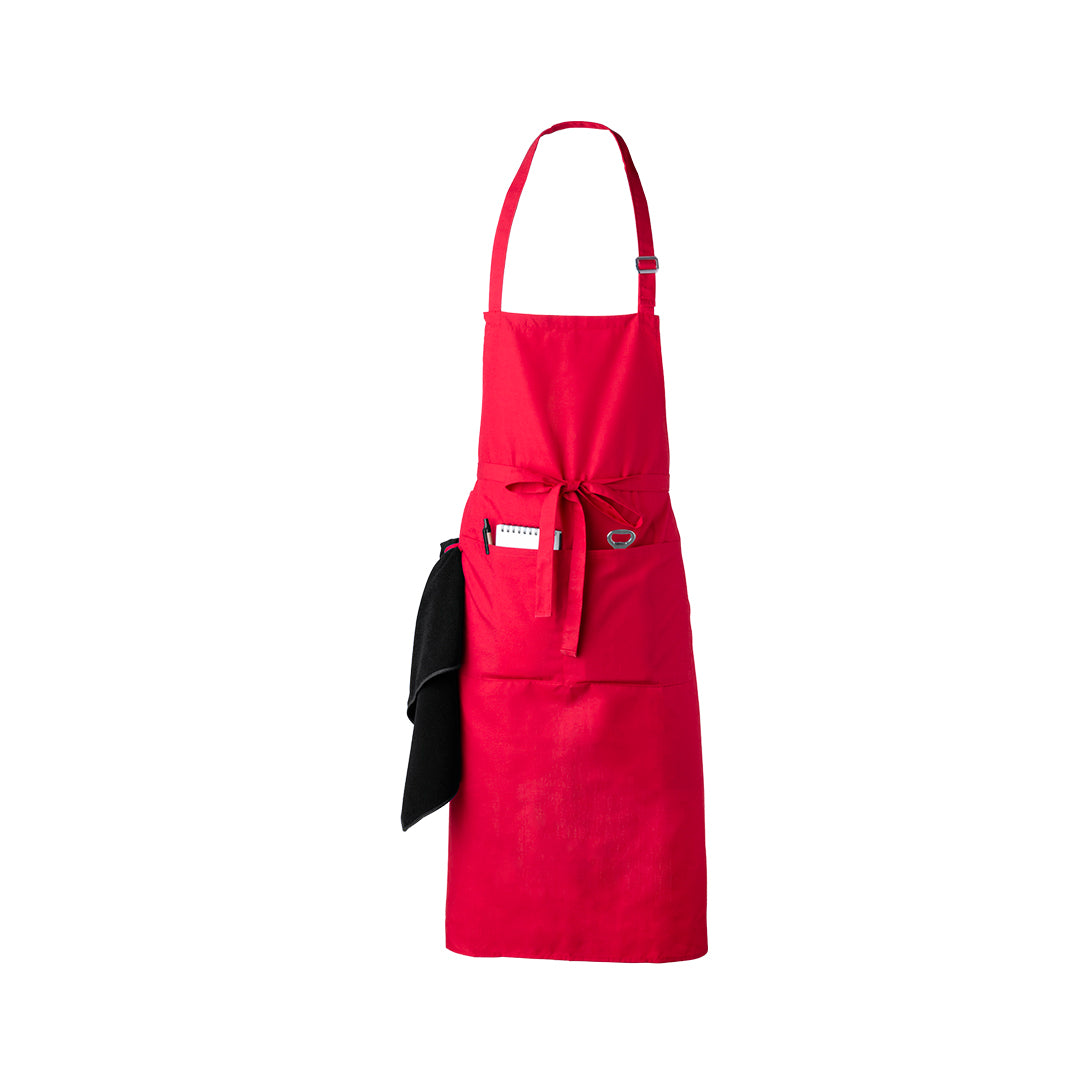 Schort Konner rood 1 kleur