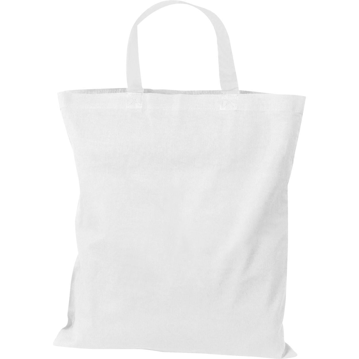 Katoenen tas met korte hengsels sample