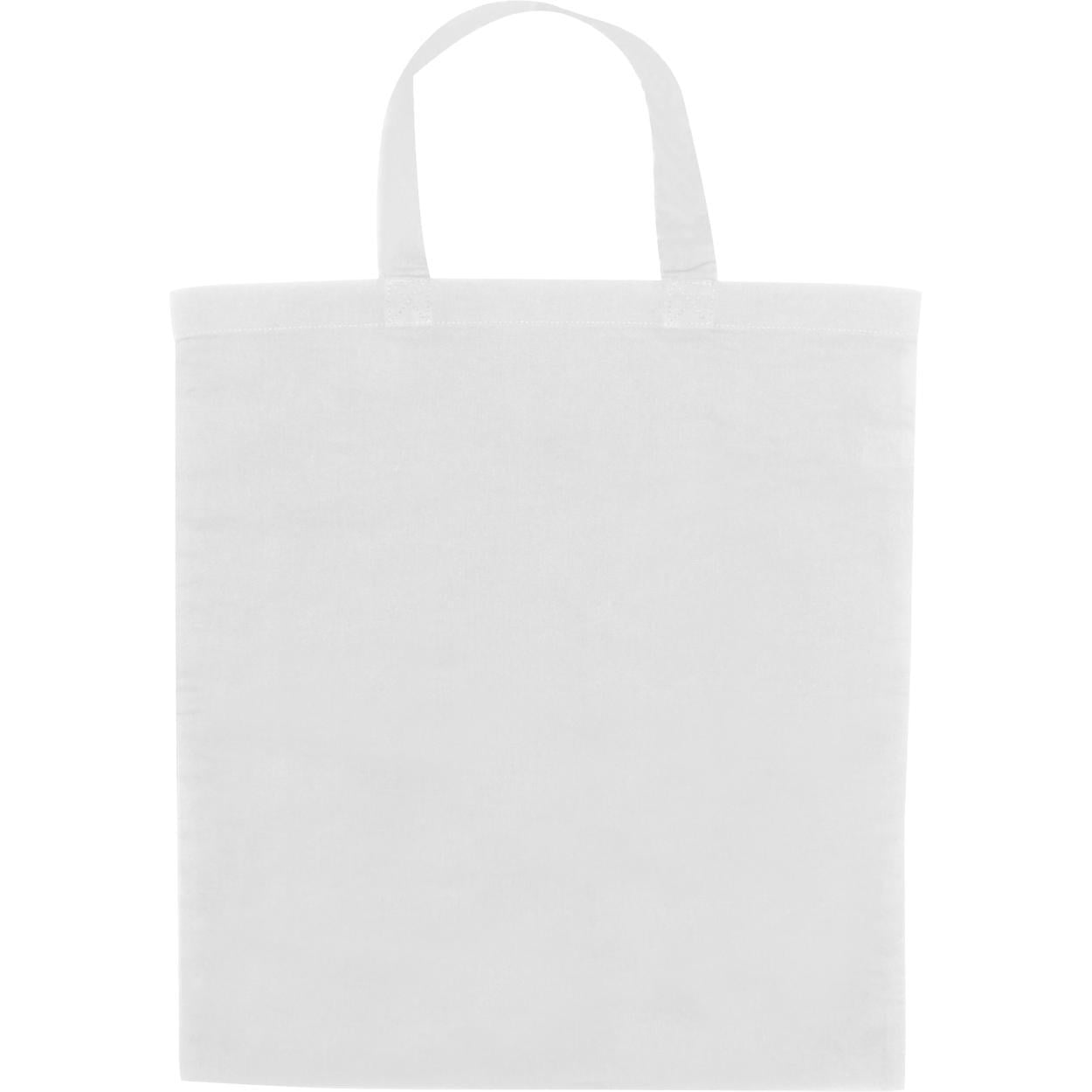 Katoenen tas met korte hengsels sample