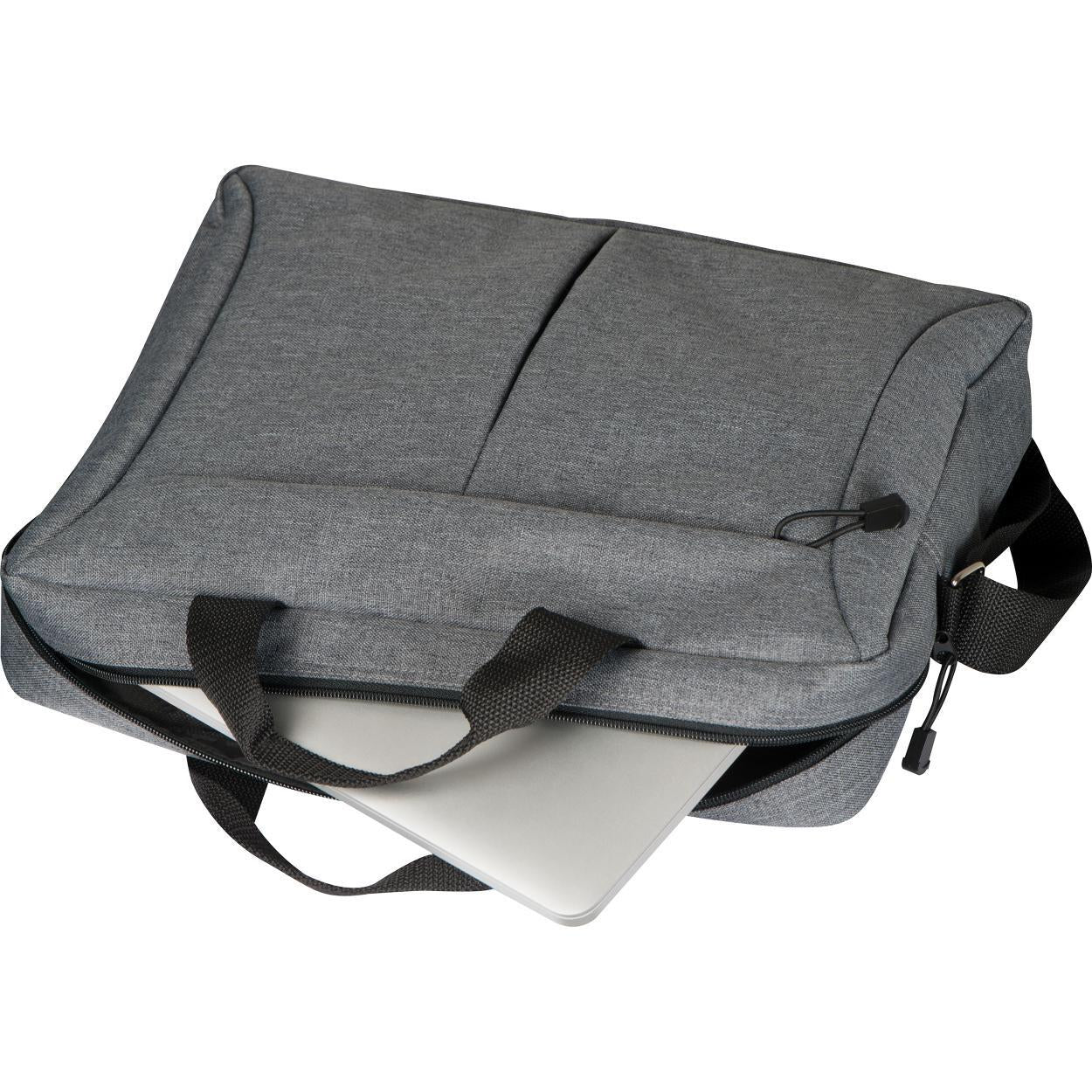 Laptoptas grijs sample