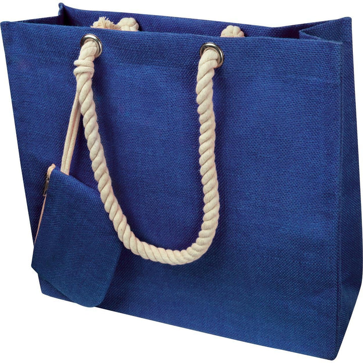 Jute tas met koord sample