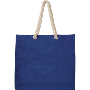 Jute tas met koord paars 1 kleur 5681