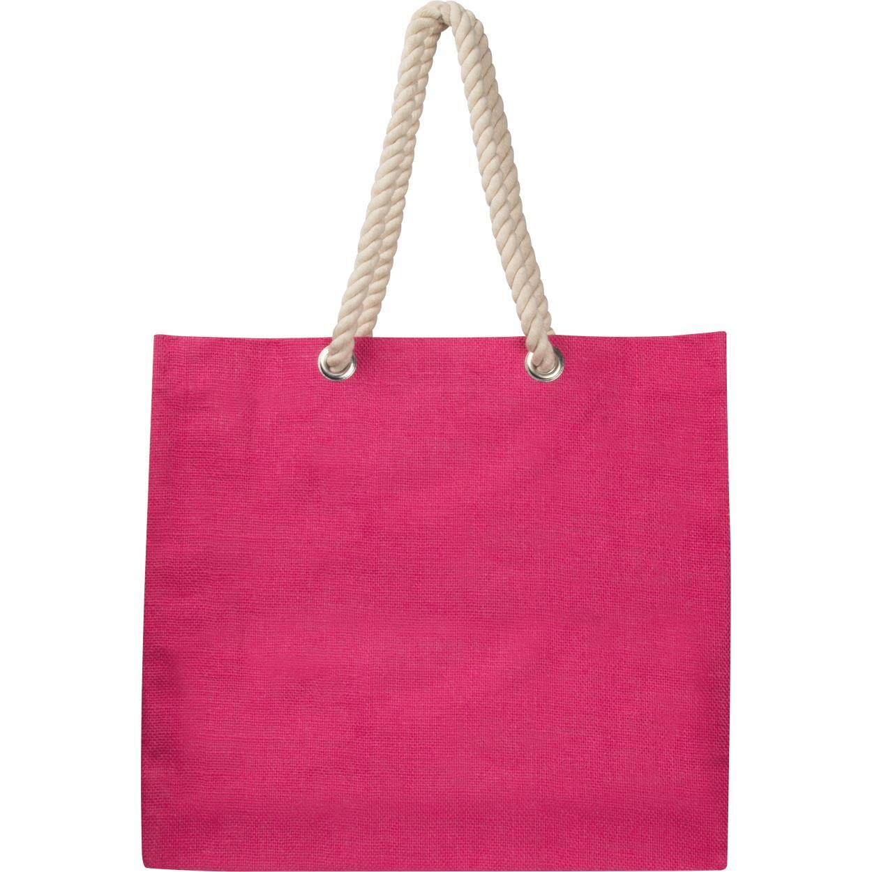 Jute tas met koord 5680