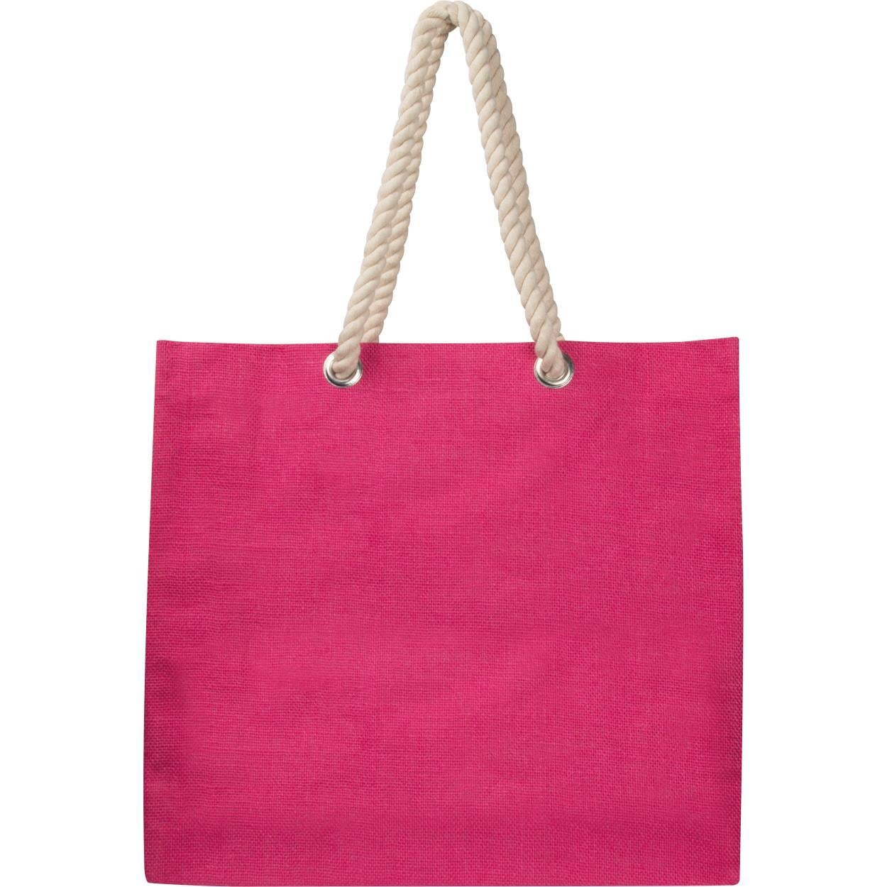 Jute tas met koord sample