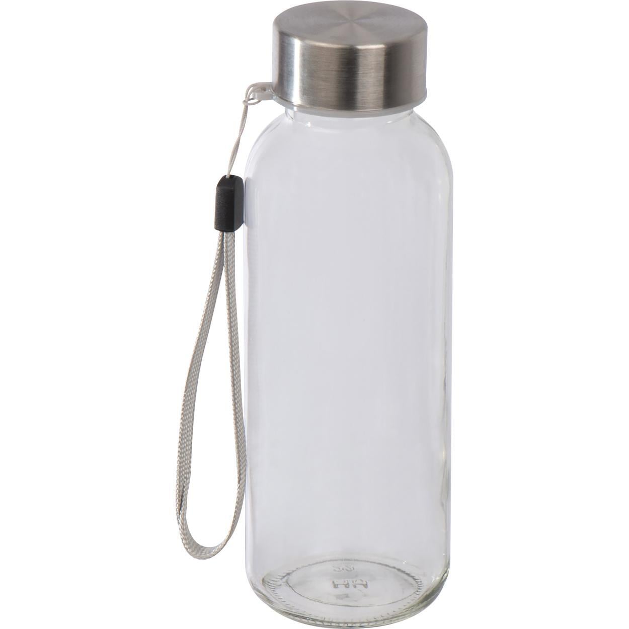 Drinkfles van glas met neopreen hoesje sample
