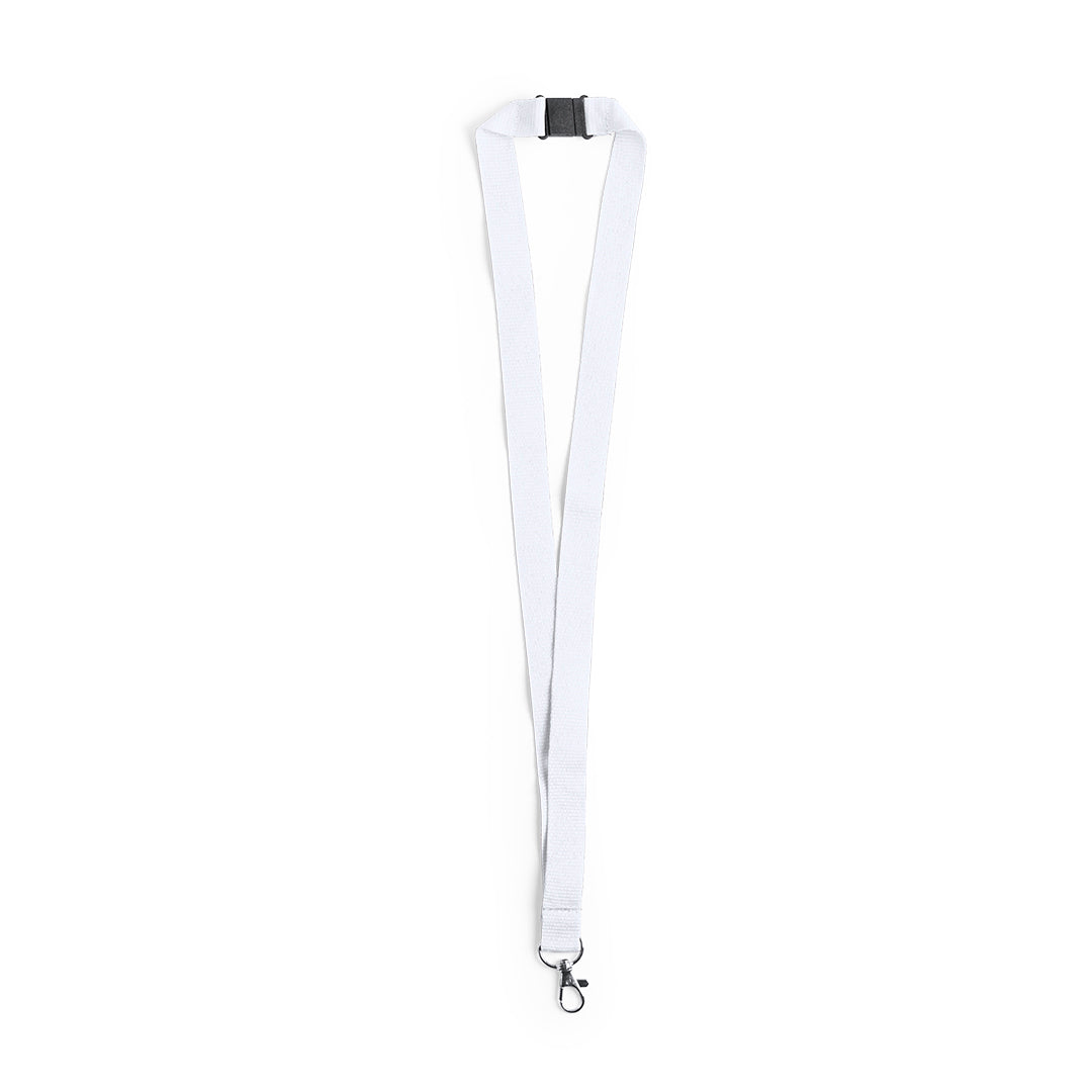 Lanyard Kappin wit 1 kleur