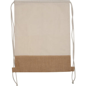 Gymbag van katoen en jute 4708