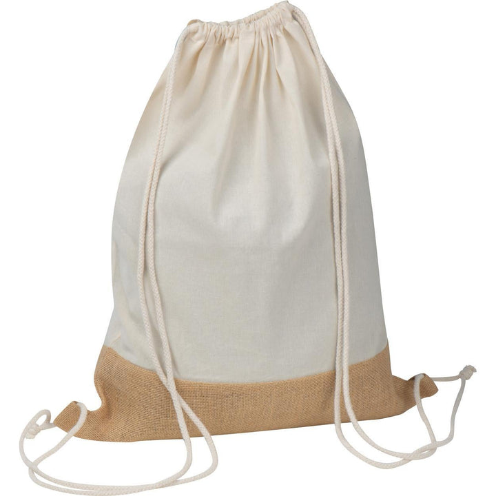 Gymbag van katoen en jute sample