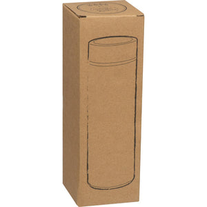Drinkbeker RVS met bamboelook 3085