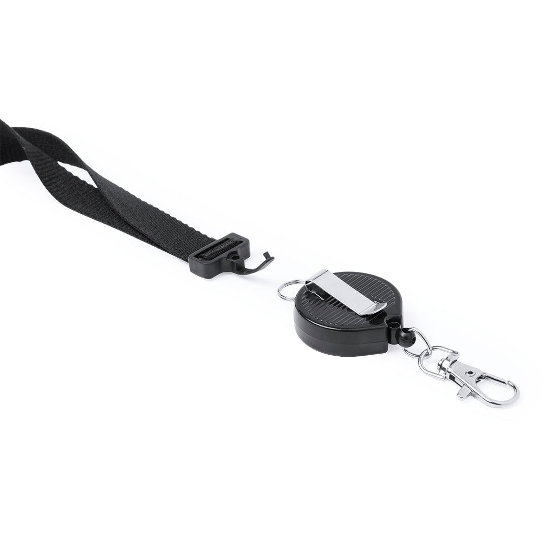 Lanyard Lemer zwart 2 kleuren