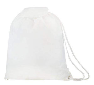 Tas klein met flap blauw onbedrukt 12317