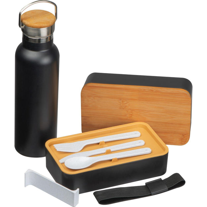 Set van lunchbox en drinkfles bedrukken