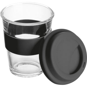 Beker van glas, 300 ml inhoud blauw Graveren 1499