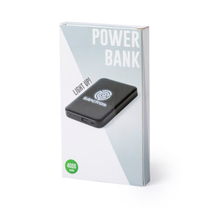 Powerbank Kustol zwart Graveren