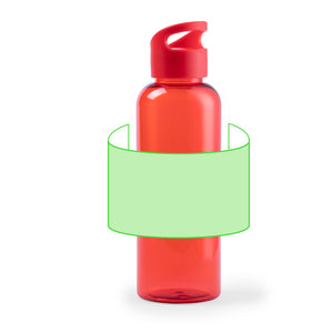 Fles lijn rood 1 kleur