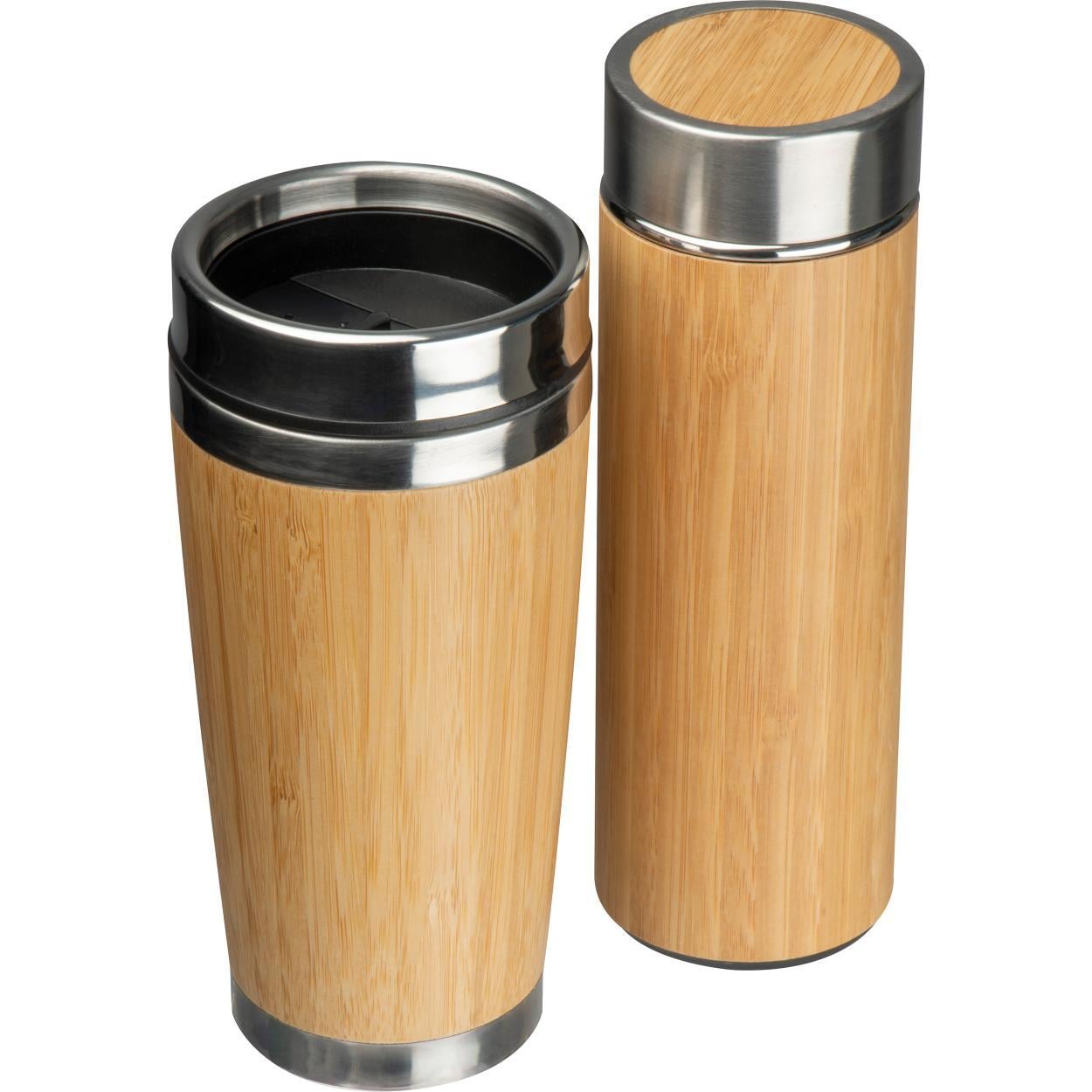 Set van drinkbeker en thermosfles bedrukken