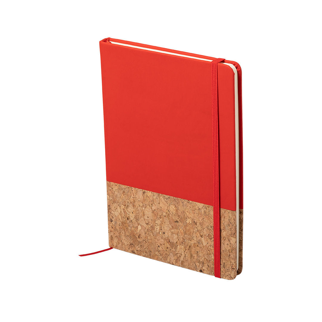 Notitieblok Bluster rood 1 kleur