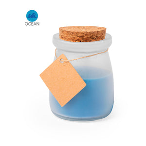 Geurkaars Tepor blauw onbedrukt