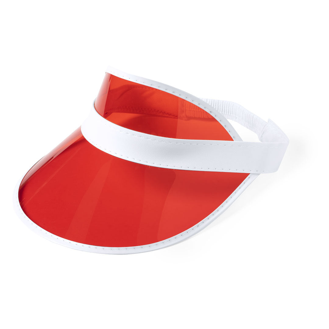 Zonneklep Narim rood 1 kleur