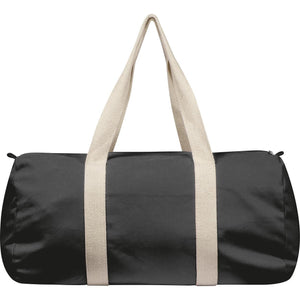 Weekendtas van canvas rood 1 kleur 13317