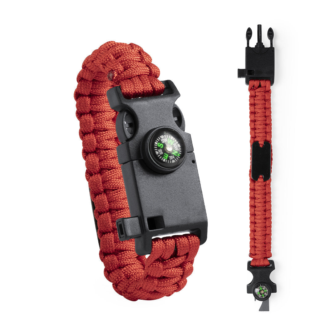 Multifunctionele armband Kupra rood onbedrukt