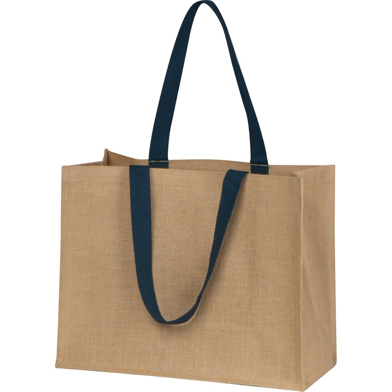Jute tas met voorvak sample