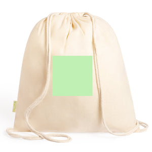 Tibak-tas met trekkoord naturel 2 kleuren