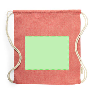 Trekkoordtas Konim rood 2 kleuren