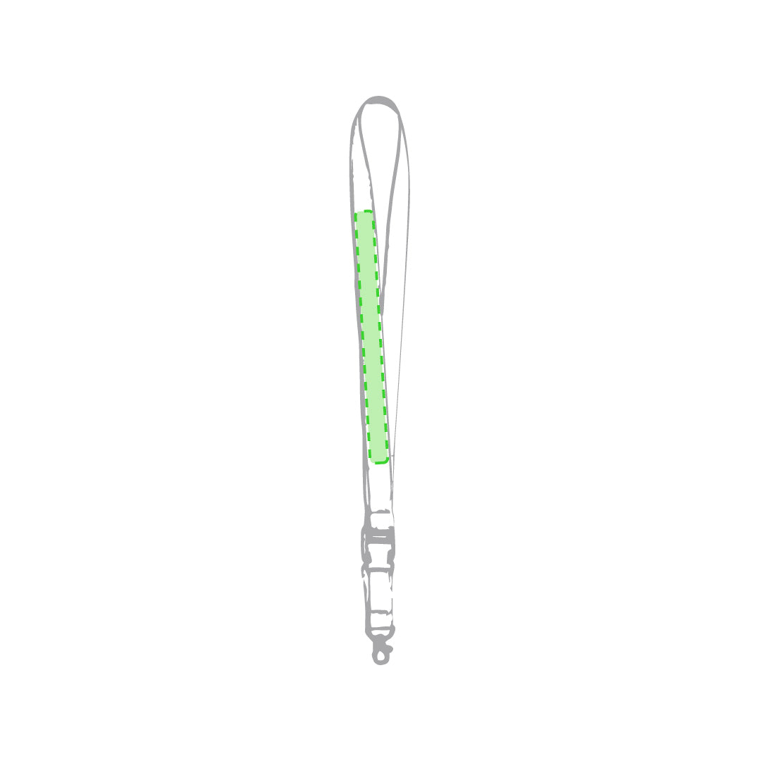 Lanyard Kunel rood onbedrukt