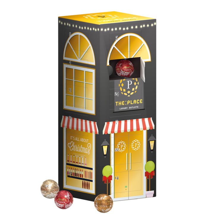 Lindt chocoladeballen Toren adventskalender