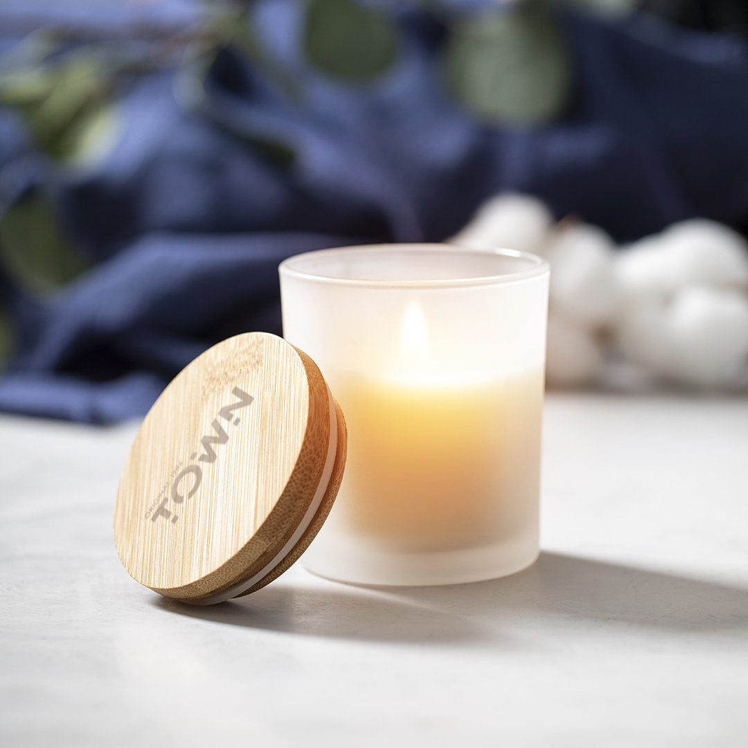 Aromatische kaars Trivak wit Graveren