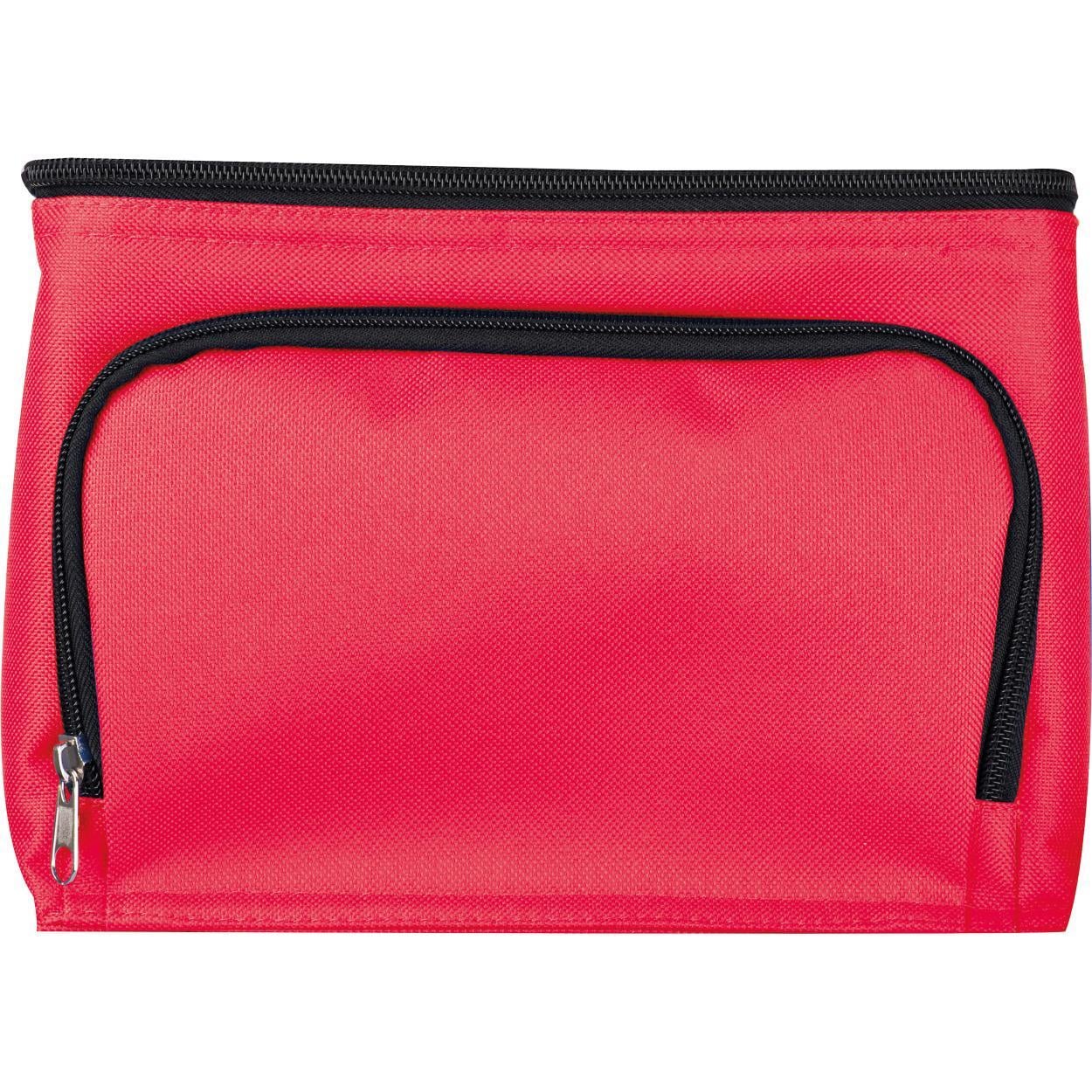 Koeltas van 210D polyester met voorvak sample
