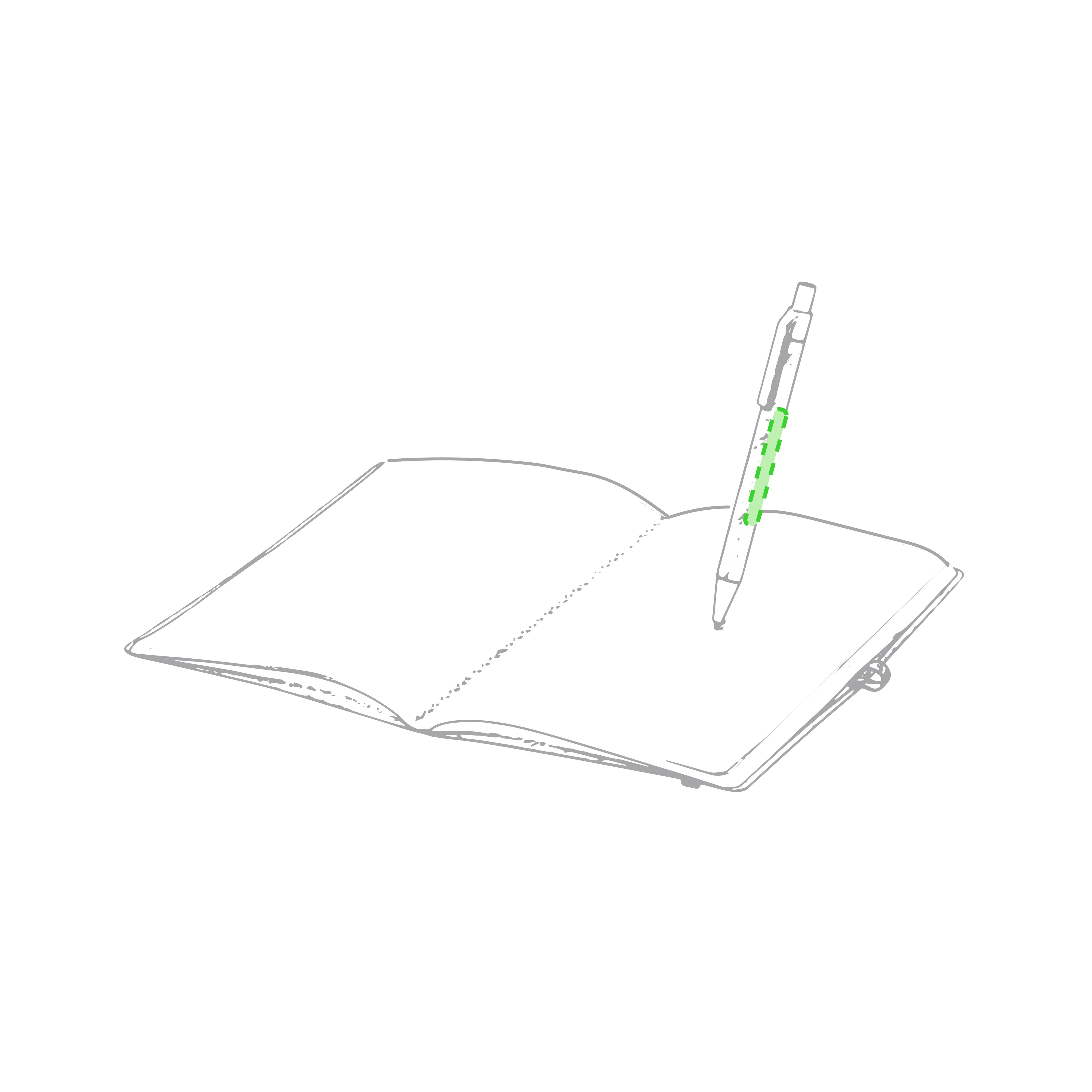 Notitieboek Esteka groen onbedrukt