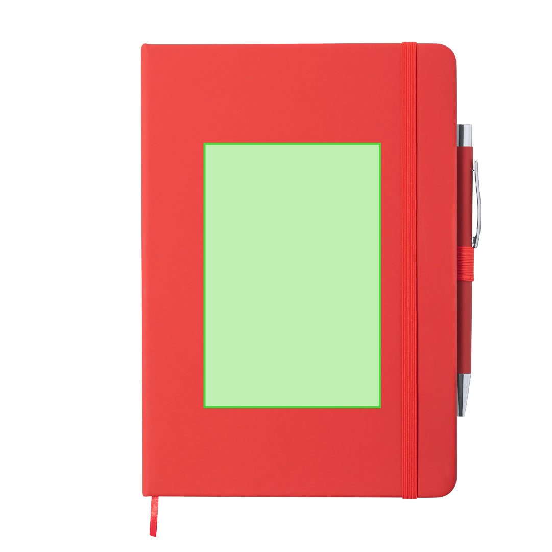 Notitieblok Robin rood 1 kleur