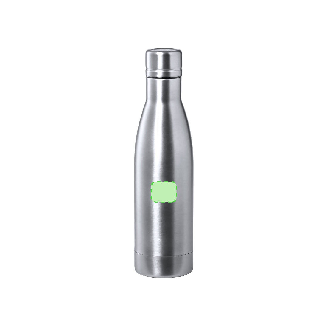 Geïsoleerde fles Kungel groen Graveren