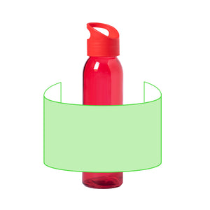 Fles Blik rood Graveren