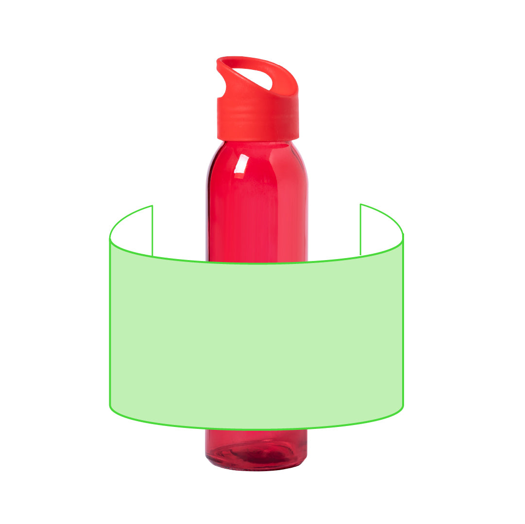 Fles Blik rood Graveren