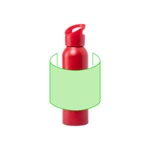 Fles Runtex rood Graveren