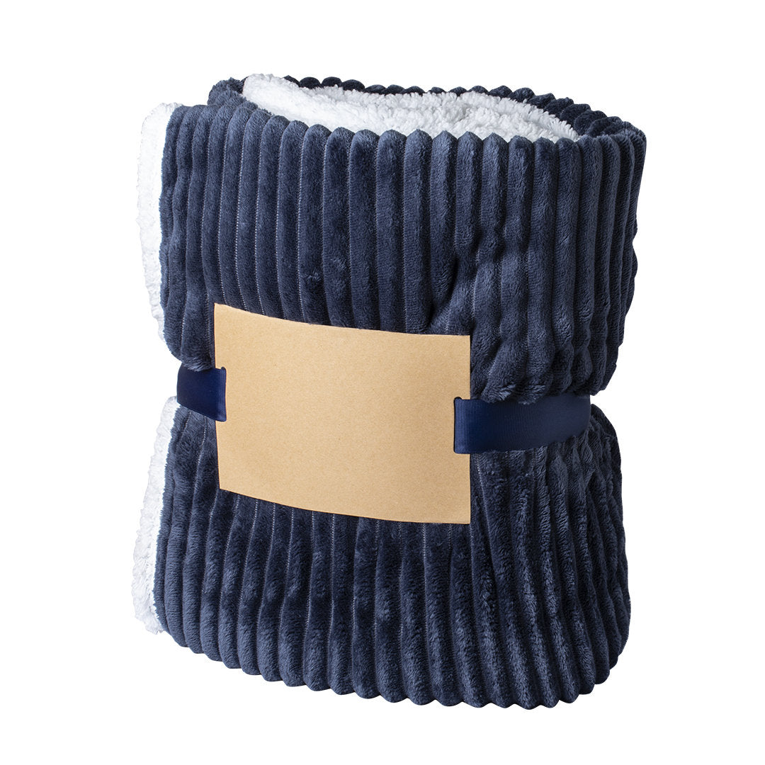 Deken Karovix donkerblauw 1 kleur