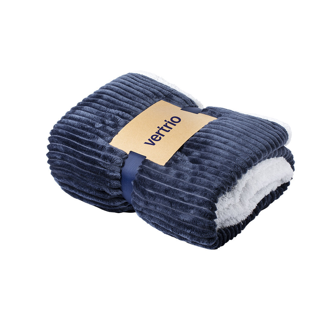 Deken Karovix donkerblauw onbedrukt