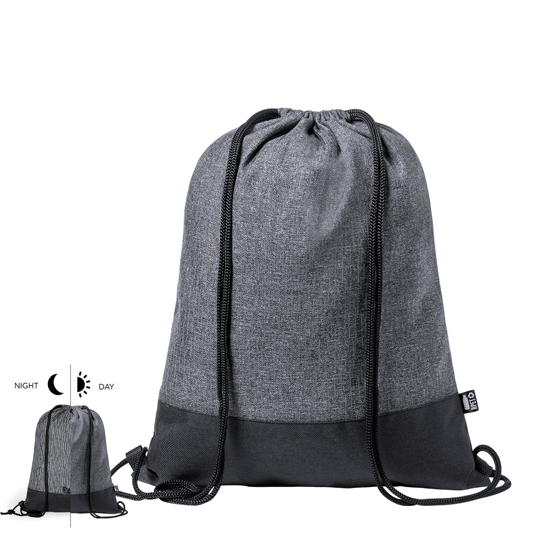 Tas met trekkoord en steek bedrukken