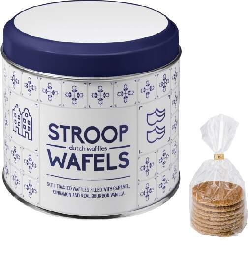 Stroopwafels in blik bedrukken